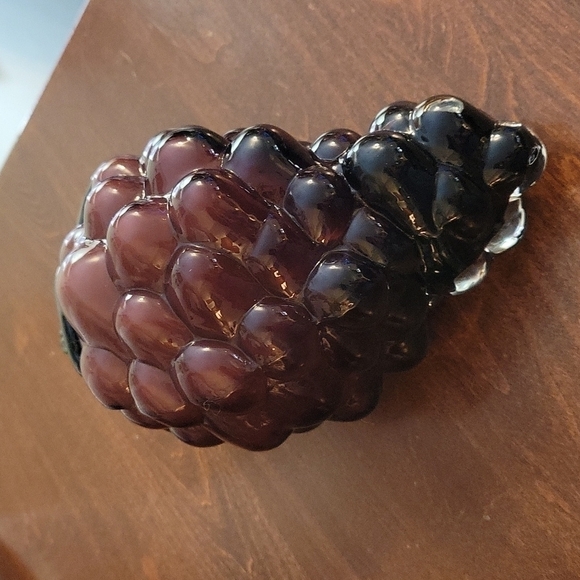 VTG Decorative Bar Kitchen Dining Art Glass Grape Cluster - Picture 6 of 8